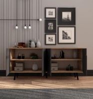 Тумба Hanah Home Latina Modern 180 Sapphire Oak/Anthracite фото №3 — интернет-магазин Desire.md