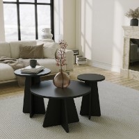 Набор журнальных столиков Hanah Home Mushroom 3 Black