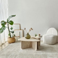 Набор журнальных столиков Hanah Home Ballare Set Travertine фото №3 — интернет-магазин Desire.md