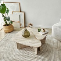 Набор журнальных столиков Hanah Home Ballare Set Travertine фото №4 — интернет-магазин Desire.md
