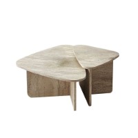 Набор журнальных столиков Hanah Home Ballare Set Travertine фото №8 — интернет-магазин Desire.md