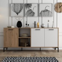 Dulăpior Hanah Home Aurora 1634 Oak/White imaginea #2 — magazin online Desire.md