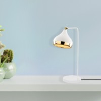 Veioză birou Opviq Yıldo 6897 White/Gold