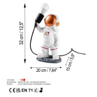 Настольная лампа Opviq Astronaut 2 Multicolor фото №9 — интернет-магазин Desire.md