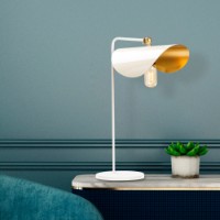 Veioză birou Opviq Sivani MR-844 White/Gold