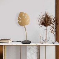 Veioză birou Opviq Leaf Gold/Black