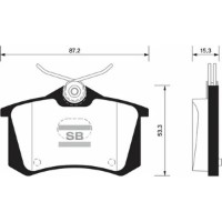 Set placute frână HI-Q SP1391 imaginea #2 — magazin online Desire.md