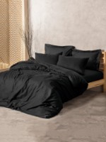 Lenjerie de pat Cotton Box Plaid Black