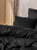 Lenjerie de pat Cotton Box Plaid Black imaginea #2 — magazin online Desire.md