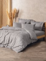 Lenjerie de pat Cotton Box Plaid Grey
