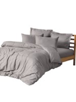 Lenjerie de pat Cotton Box Plaid Grey imaginea #3 — magazin online Desire.md