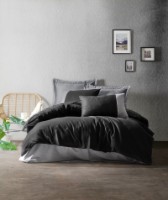 Lenjerie de pat Cotton Box Plain Black Grey