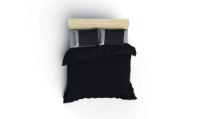 Lenjerie de pat Cotton Box Plain Black Grey imaginea #2 — magazin online Desire.md