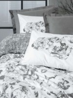 Lenjerie de pat Cotton Box Florva Anthracite imaginea #2 — magazin online Desire.md