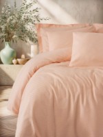 Lenjerie de pat Cotton Box Plaid Salmon