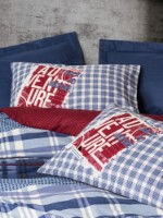 Lenjerie de pat Cotton Box Roger Dark Blue imaginea #2 — magazin online Desire.md