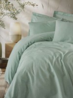 Lenjerie de pat Cotton Box Plaid Sage