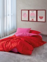 Lenjerie de pat L'Essentiel Sage Red Fuchsia