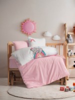 Lenjerie de pat pentru copii Cotton Box Lucky Pink