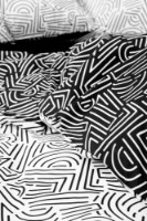 Lenjerie de pat L'Essentiel Maze Black imaginea #3 — magazin online Desire.md