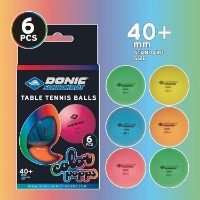 Minge pentru tenis de masă Donic Colour Popps Poly 40+ 6pcs imaginea #3 — magazin online Desire.md