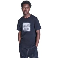 Tricou bărbătesc Converse Quad Panel Black, s.M imaginea #1 — magazin online Desire.md