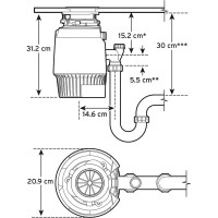 Tocătoare resturi alimentare InSinkErator Evolution Plus 750 EC imaginea #2 — magazin online Desire.md