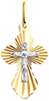 Pandantiv din aur combinat Sokolov 51-131-02366-1  0,66g