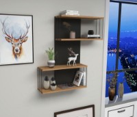 Настенная полка Hanah Home Destan Anthracite Pine