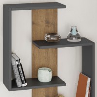 Raft de perete Hanah Home Paranoid Anthracite Dark Oak imaginea #3 — magazin online Desire.md