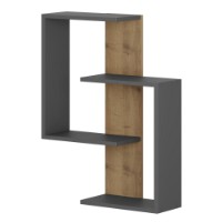 Raft de perete Hanah Home Paranoid Anthracite Dark Oak imaginea #4 — magazin online Desire.md