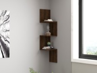 Raft de perete Hanah Home Zikzak Walnut