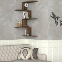 Raft de perete Hanah Home Caniko Walnut