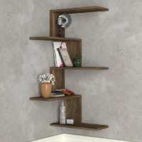 Raft de perete Hanah Home Caniko Walnut imaginea #2 — magazin online Desire.md