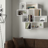 Настенная полка Hanah Home Parola White фото №2 — интернет-магазин Desire.md