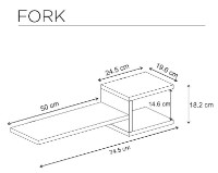 Set rafturi de perete Hanah Home Fork White imaginea #3 — magazin online Desire.md