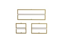 Set rafturi de perete Hanah Home Yeso White Gold imaginea #6 — magazin online Desire.md