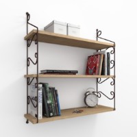 Raft de perete Hanah Home Seramoni 3'lü Oak