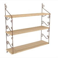 Raft de perete Hanah Home Seramoni 3'lü Oak imaginea #3 — magazin online Desire.md