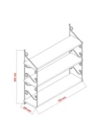 Raft de perete Hanah Home Seramoni 3'lü Oak imaginea #4 — magazin online Desire.md