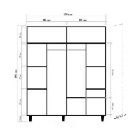 Garderoba Hanah Home Loni 4 977 imaginea #5 — magazin online Desire.md