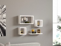 Set rafturi de perete Hanah Home Babi White imaginea #1 — magazin online Desire.md