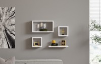 Set rafturi de perete Hanah Home Babi White imaginea #2 — magazin online Desire.md