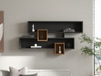 Настенная полка Hanah Home Karen Walnut Anhtacite