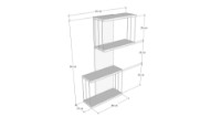 Настенная полка Hanah Home Destan White фото №3 — интернет-магазин Desire.md
