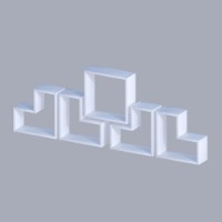 Настенная полка Hanah Home Elitra White фото №6 — интернет-магазин Desire.md