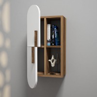 Raft de perete Hanah Home Rose Walnut White imaginea #2 — magazin online Desire.md