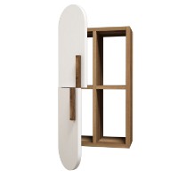 Raft de perete Hanah Home Rose Walnut White imaginea #4 — magazin online Desire.md
