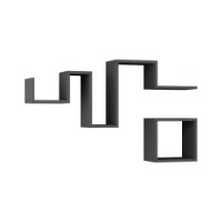 Set rafturi de perete Hanah Home Follow Anthracite imaginea #2 — magazin online Desire.md