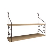 Raft de perete Hanah Home Seramoni 2'li Oak imaginea #2 — magazin online Desire.md